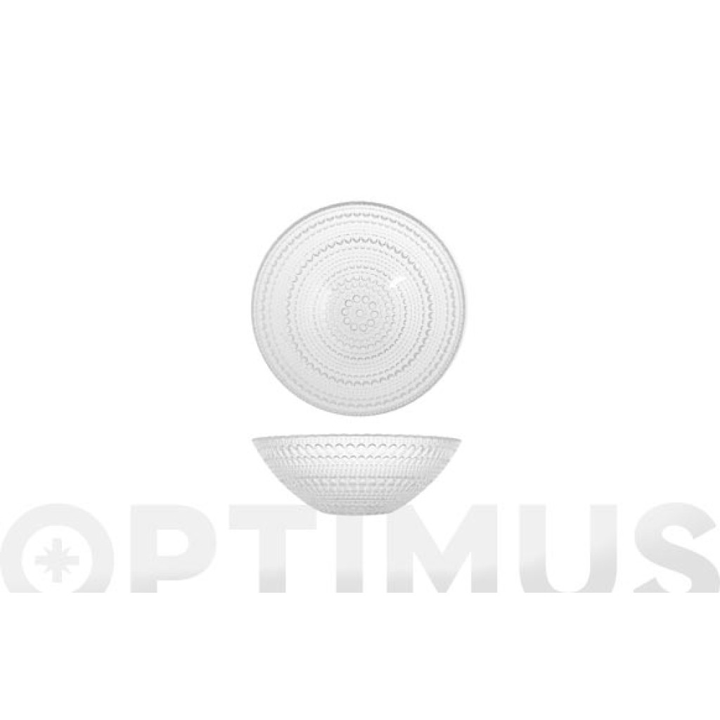 BOL VIDRIO GRABADO TRANSPA16,5 CM